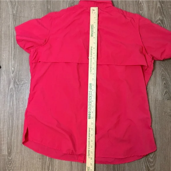 Columbia PFG Bonehead Fishing Shirt Women XL Preppy Golf Vacation Camping Pink​​ - Picture 7 of 10